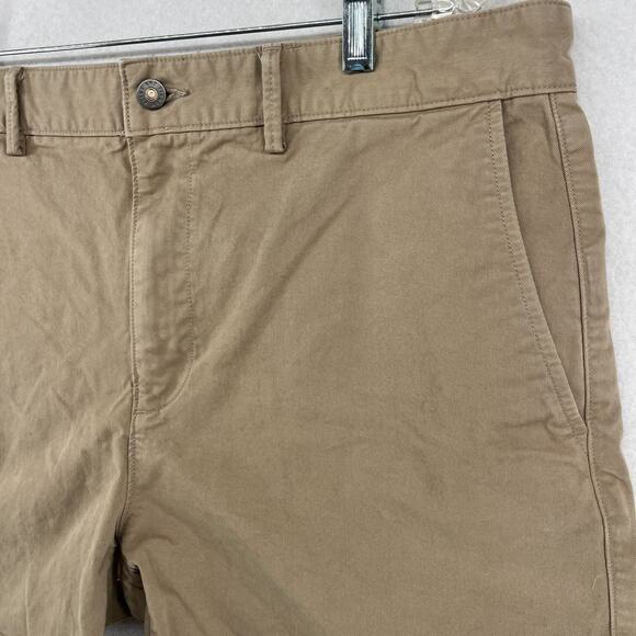 FLINT AND TINDER Short Mens 36 Huckberry 5" 365 Chino Stretch Cotton Brown - Picture 3 of 14